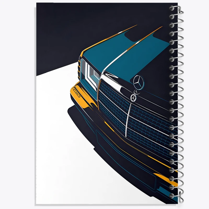 دفتر طراحی 50 برگ خندالو طرح ماشین بنز کد N4387