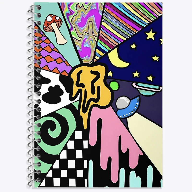 دفتر نت موسیقی 50 برگ خندالو طرح ماشروم کد F9681