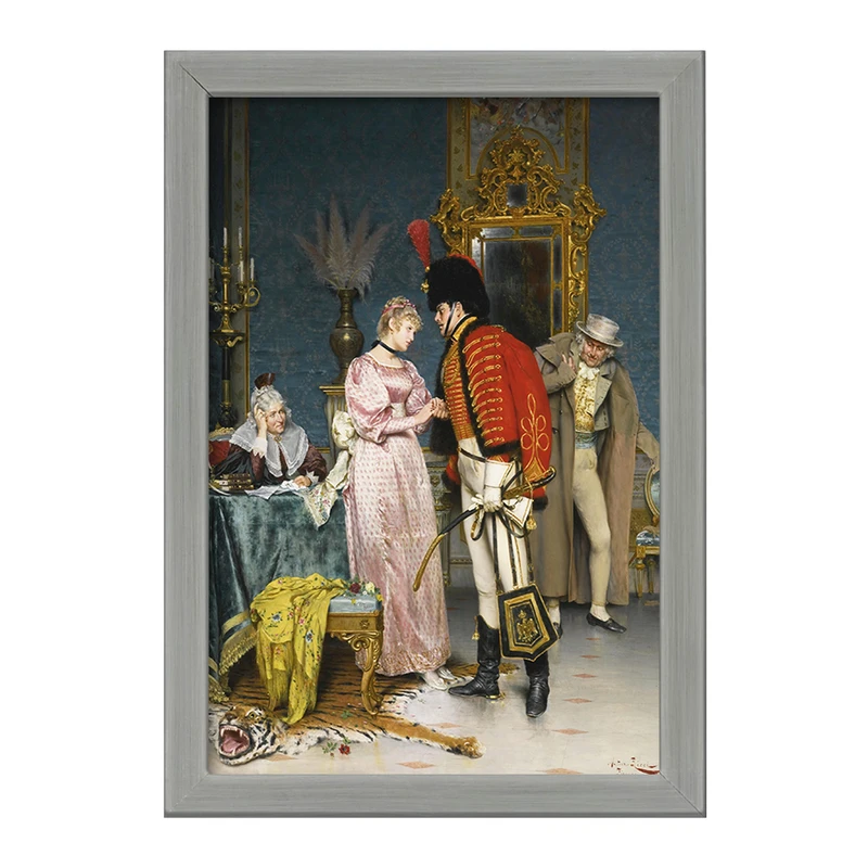 تابلو خندالو طرح نقاشی نامزدی اثر آرتورو ریچی کد F12167