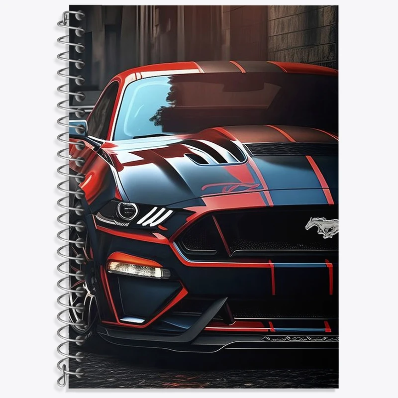 دفتر زبان 50 برگ خندالو مدل سه خط طرح ماشین اسپرت کد F2949