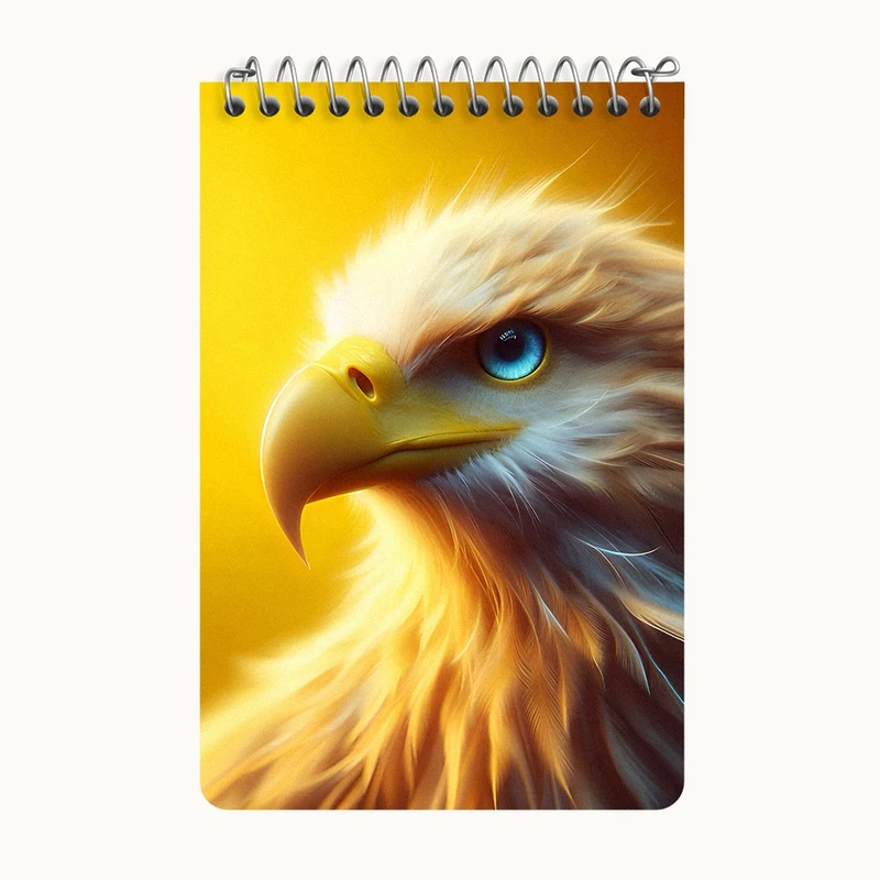 دفتر یادداشت 50 برگ خندالو طرح عقاب کد F7904