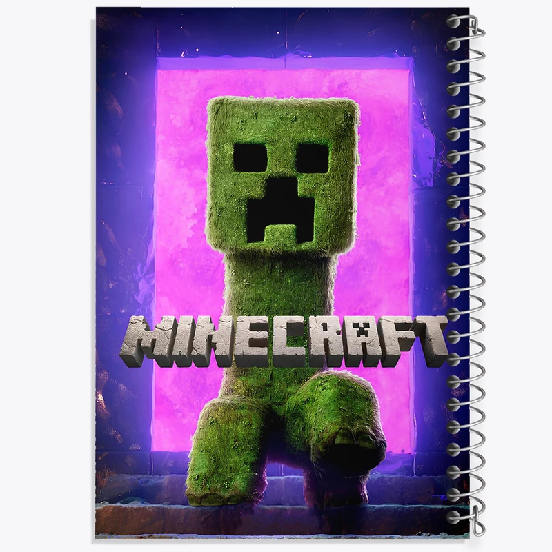 دفتر مشق 50 برگ خندالو طرح ماینکرافت (Minecraft) کد F14383