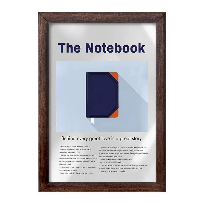 تابلو خندالو طرح دفترچه خاطرات (The Notebook) کد F13822