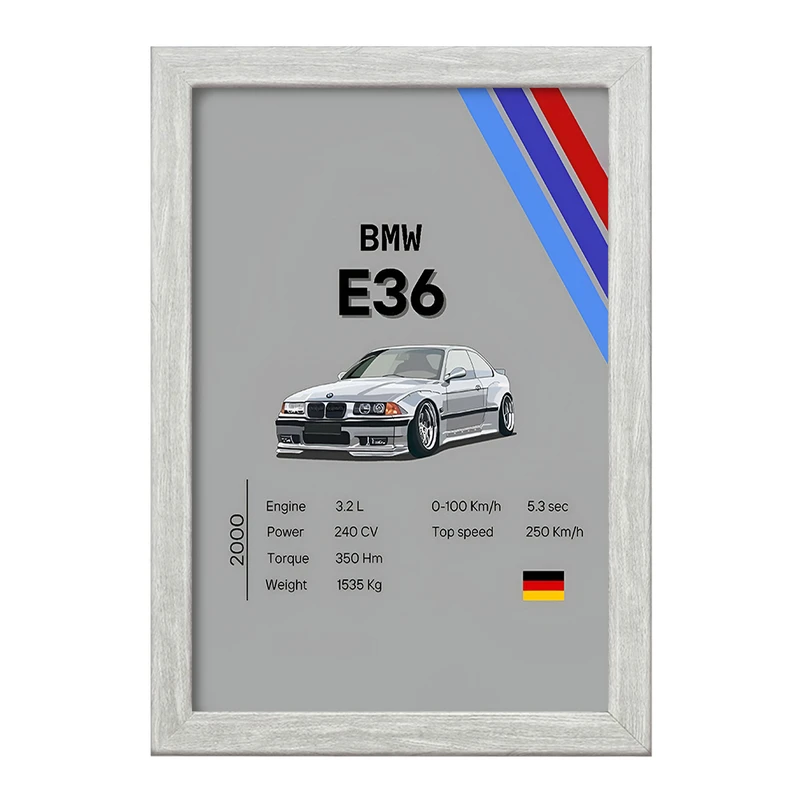 تابلو خندالو طرح بی ام دبلیو (BMW) کد F13484