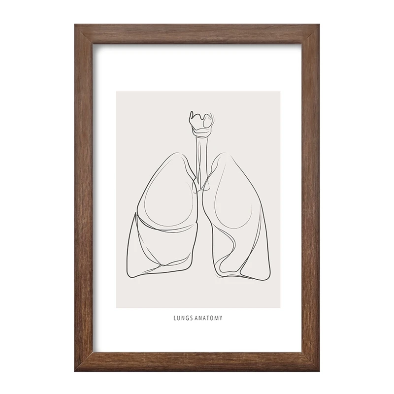 تابلو خندالو طرح آناتومی ریه ها (Lungs Anatomy) کد F13898