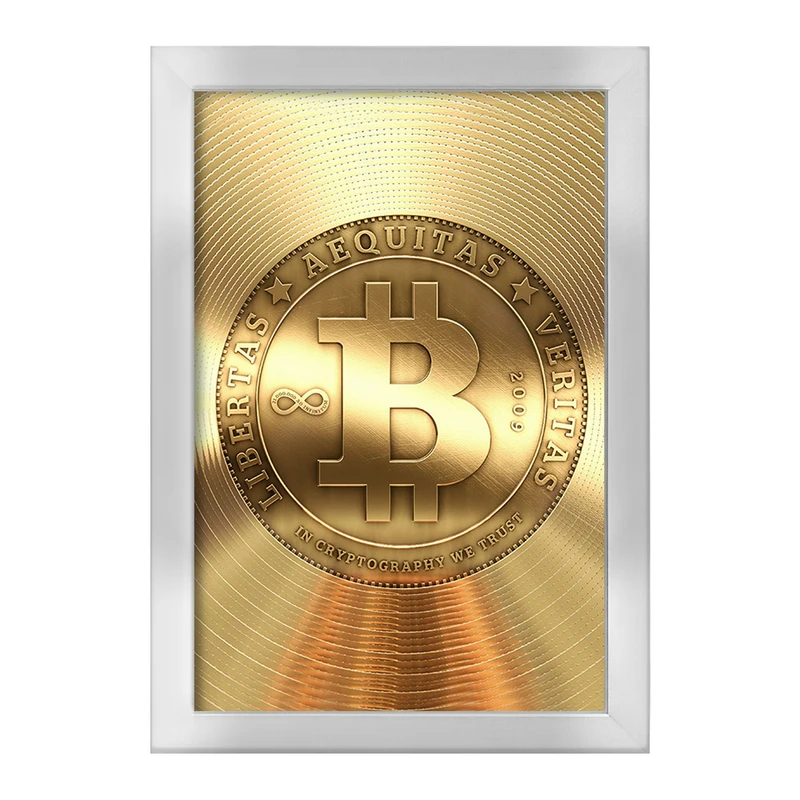 تابلو خندالو طرح ارز دیجیتال بیت کوین  کد 10881