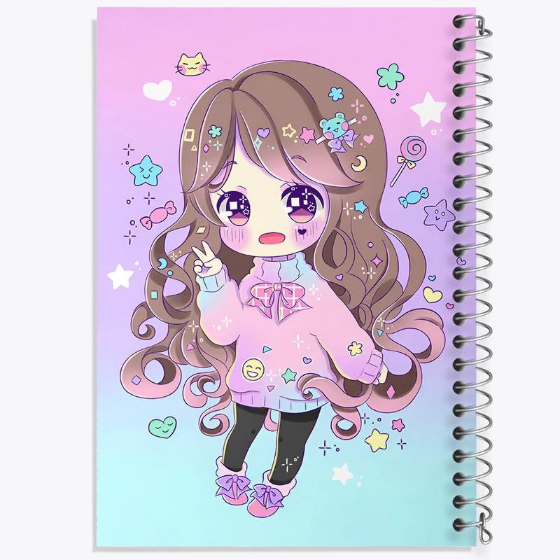 دفتر مشق 100 برگ خندالو طرح دخترانه فانتزی کد N8210