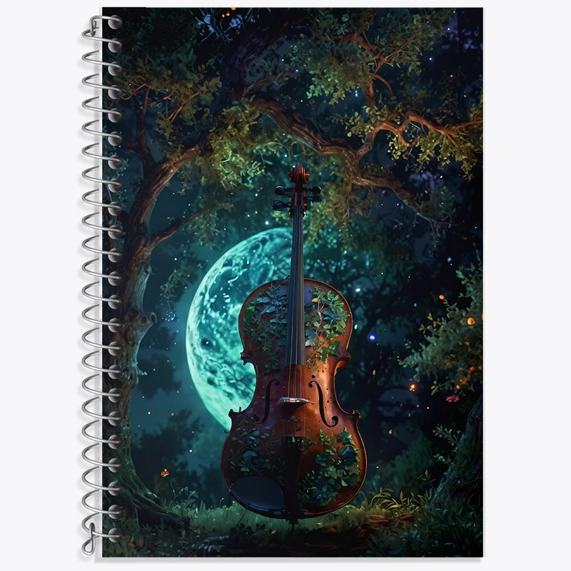 دفتر نت موسیقی 50 برگ خندالو طرح ویولن کد F12562