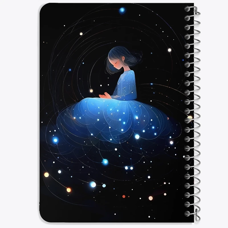 دفتر یادداشت 50 برگ خندالو طرح ماه (Moon) کد N3077