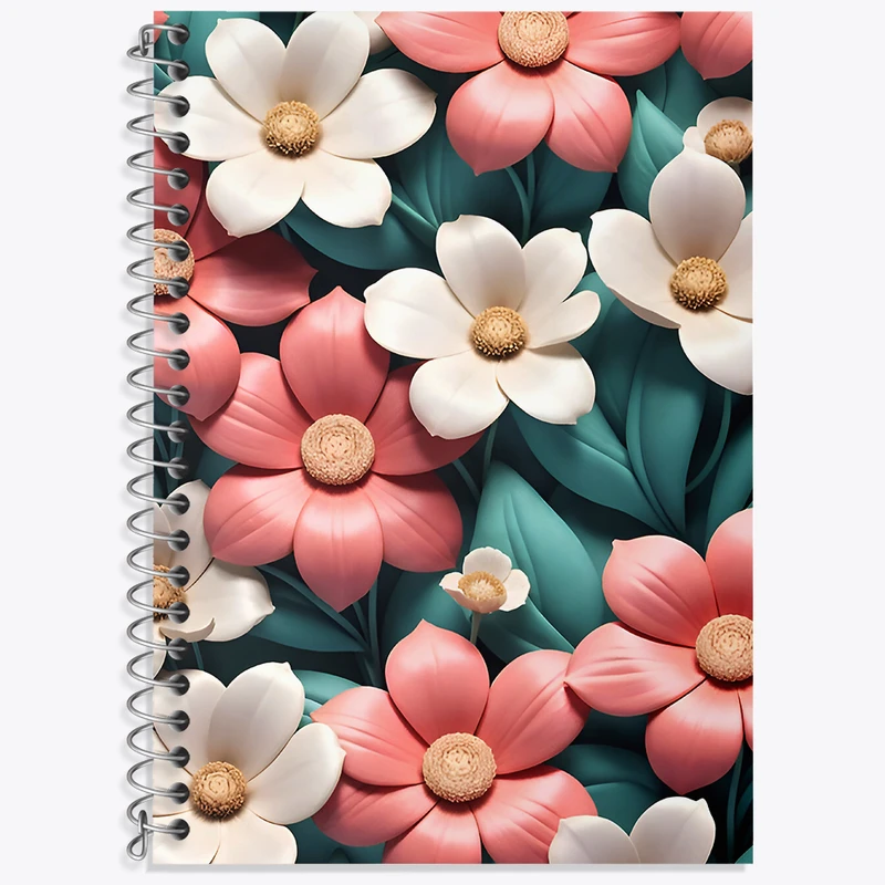 دفتر نت موسیقی 50 برگ خندالو طرح گل گلی کد N6737