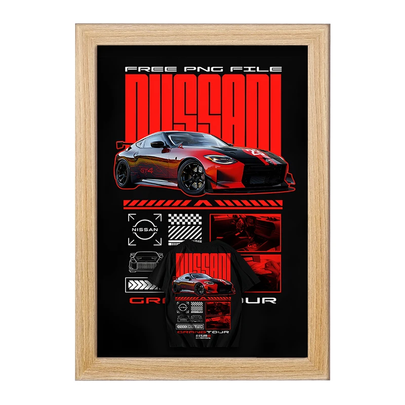 تابلو خندالو طرح نیسان (Nissan Z GT4) کد F13735