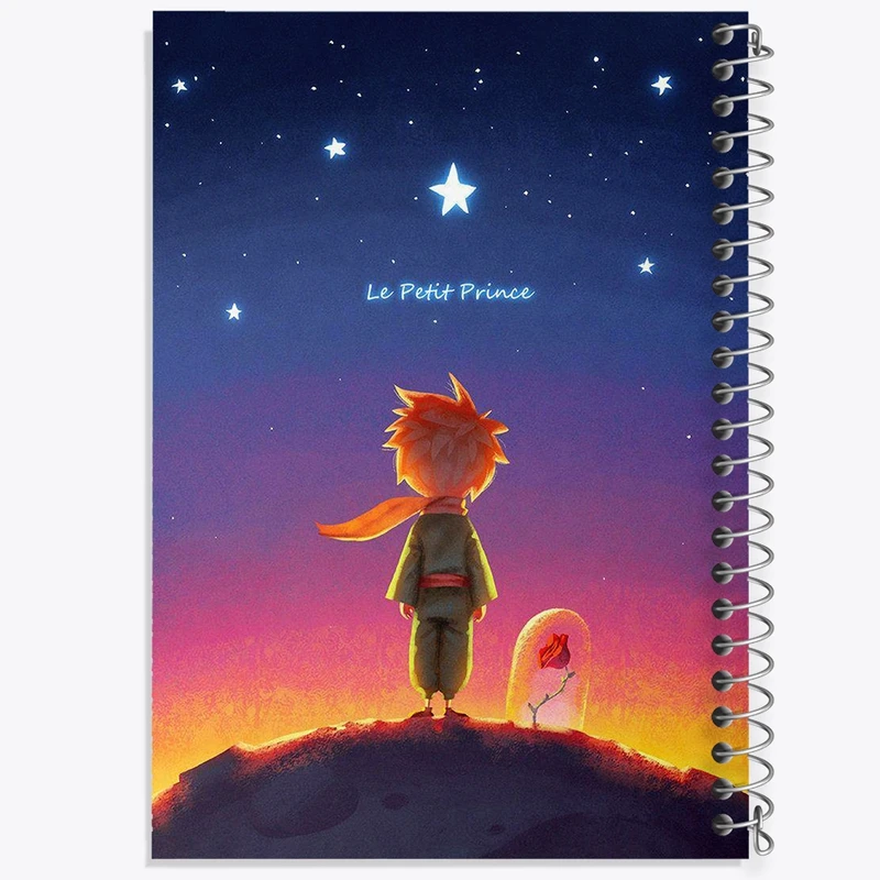 دفتر طراحی 50 برگ خندالو طرح شازده کوچولو کد 25786