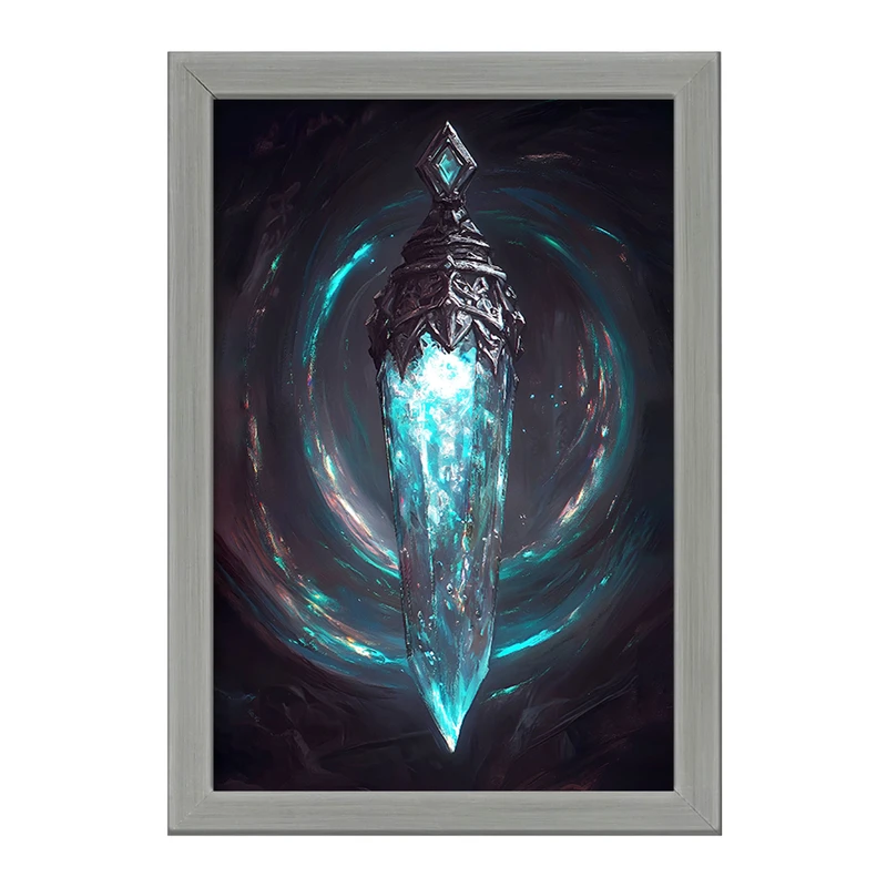 تابلو خندالو طرح کریستال در گرداب کیهانی کد F10767