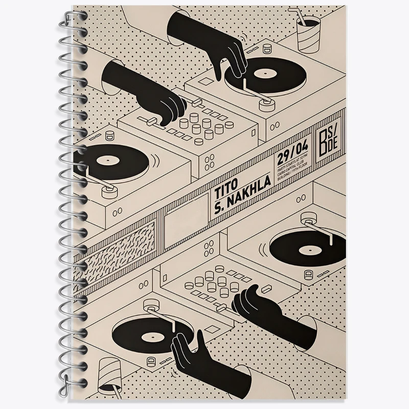 دفتر نت موسیقی 50 برگ خندالو طرح موزیک کد F9699