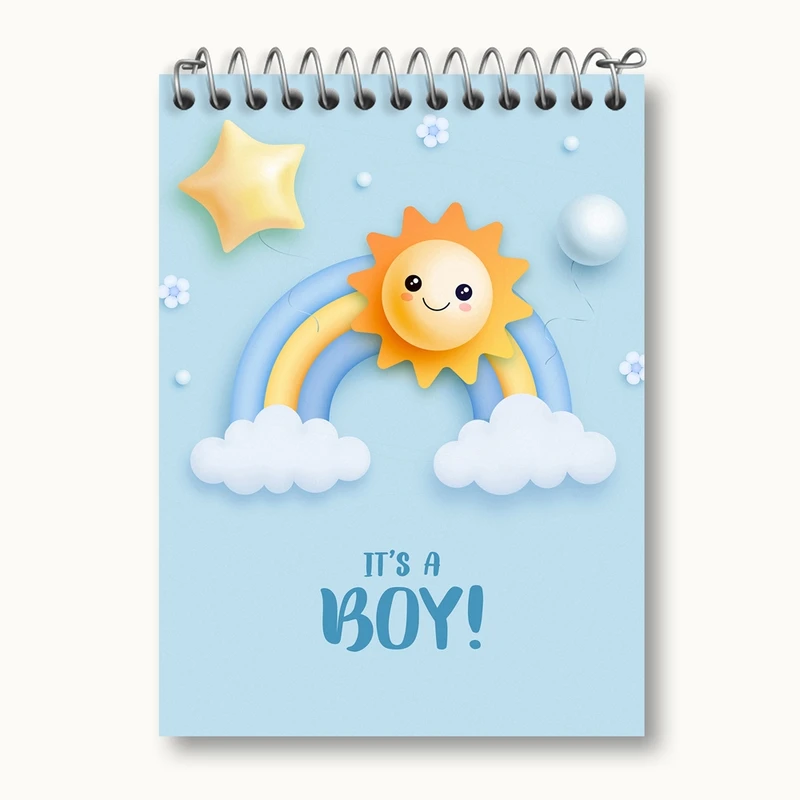 دفتر یادداشت 50 برگ خندالو طرح تعیین جنسیت  کد 10957