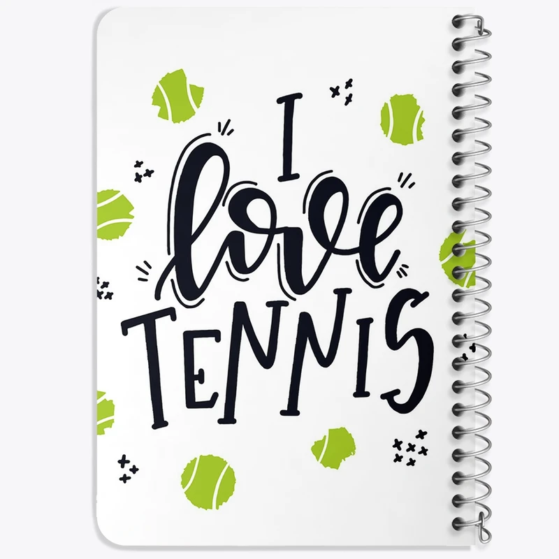 دفتر یادداشت 50 برگ خندالو طرح تنیس Tennis کد 26633