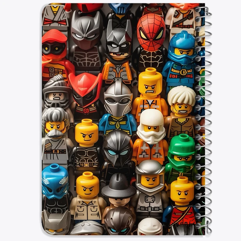 دفتر یادداشت 50 برگ خندالو طرح لگو (Lego) کد N2928