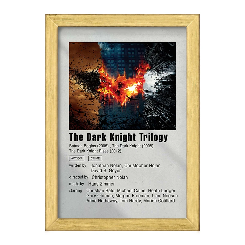 تابلو خندالو طرح شوالیه تاریکی (The Dark Knight Trilogy) کد F11308