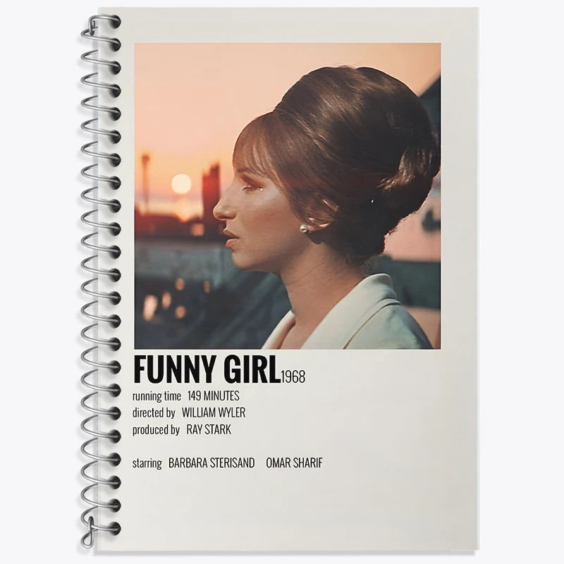 دفتر نت موسیقی 50 برگ خندالو طرح دختر بامزه (Funny Girl) کد F12918