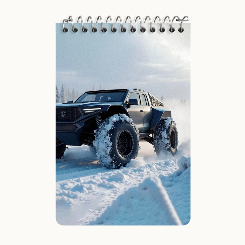 دفتر یادداشت 50 برگ خندالو طرح آفرود (Off Road) کد F5214