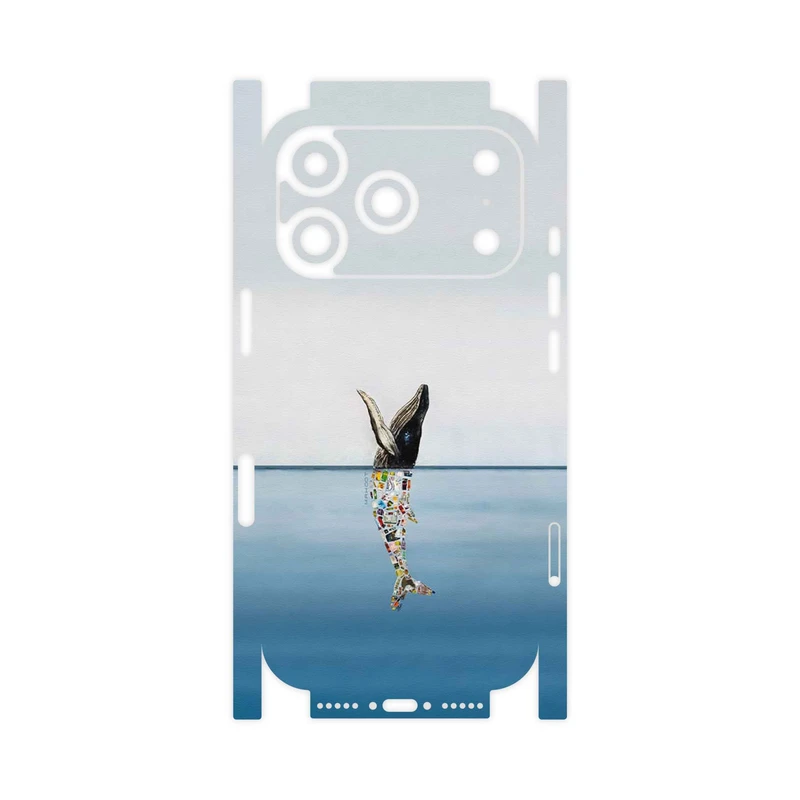 برچسب پوششی ماهوت مدل Collage of Sea Trash-FullSkin مناسب برای گوشی موبایل اپل iPhone 17 Pro