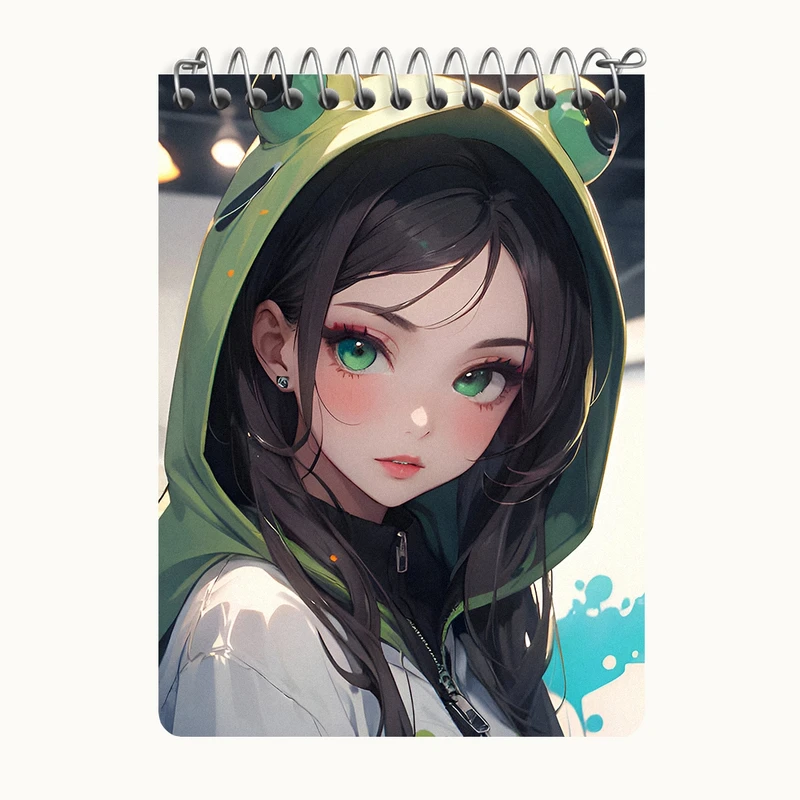 دفتر یادداشت 50 برگ خندالو طرح دخترانه کد N4534