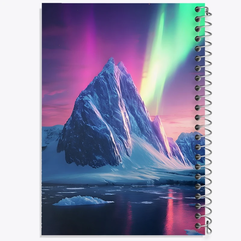 دفتر لیست خرید 50 برگ خندالو طرح شفق قطبی کد F11649