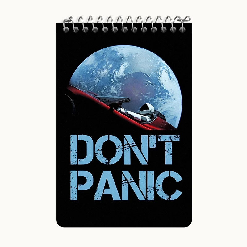 دفتر یادداشت 50 برگ خندالو طرح فضایی کد F4693