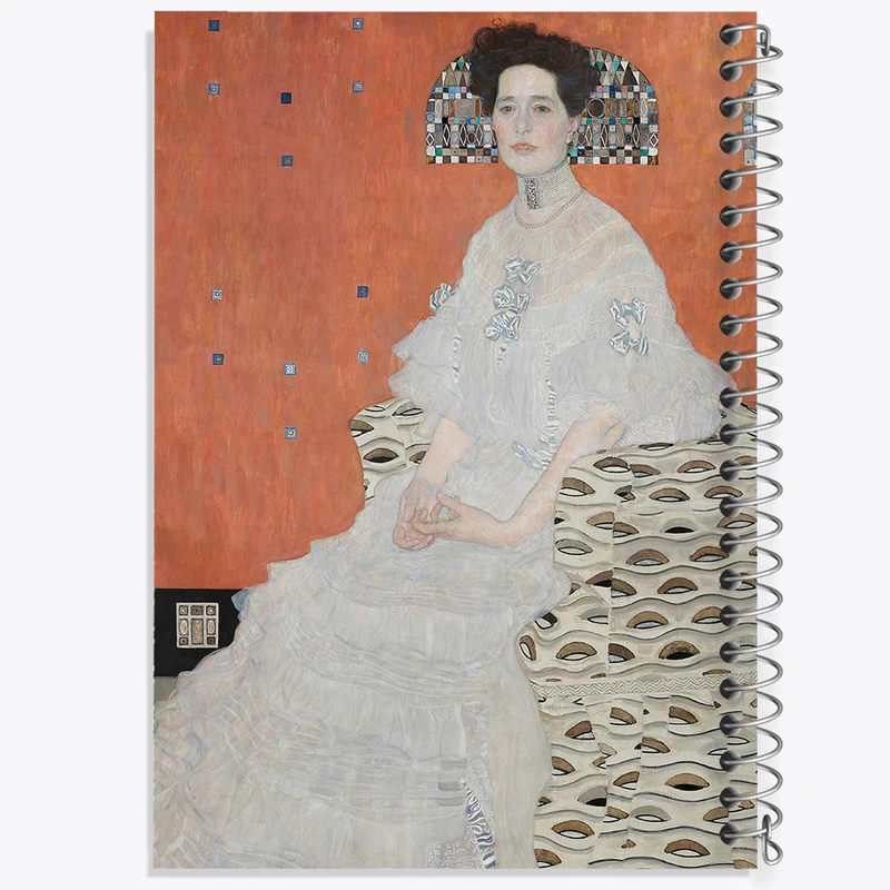 دفتر مشق 100 برگ خندالو طرح نقاشی فریتز ریدلر اثر گوستاو کلیمت کد F12151