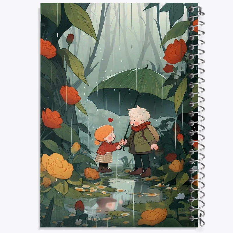 دفتر مشق 100 برگ خندالو طرح عاشقانه (Lovely) کد N7428