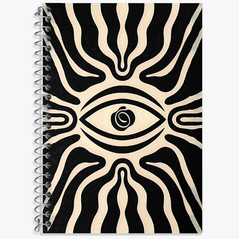 دفتر نت موسیقی 50 برگ خندالو طرح انتزاعی کد F10114