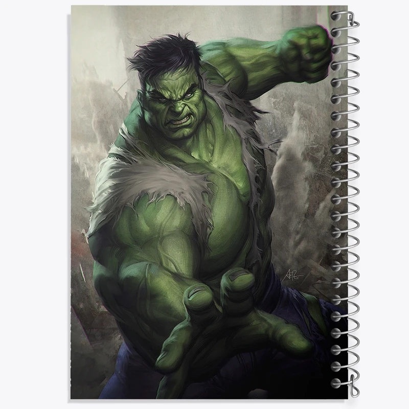 دفتر طراحی 50 برگ خندالو طرح هالک کد F2069