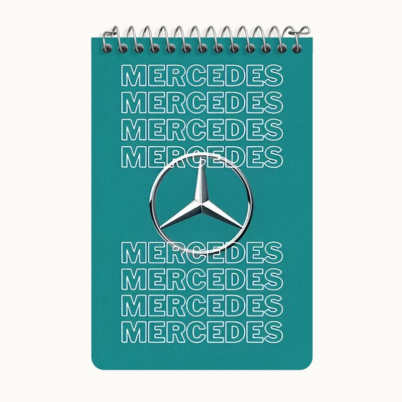 دفتر یادداشت 50 برگ خندالو طرح مرسدس بنز (Mercedes Benz) کد F13525