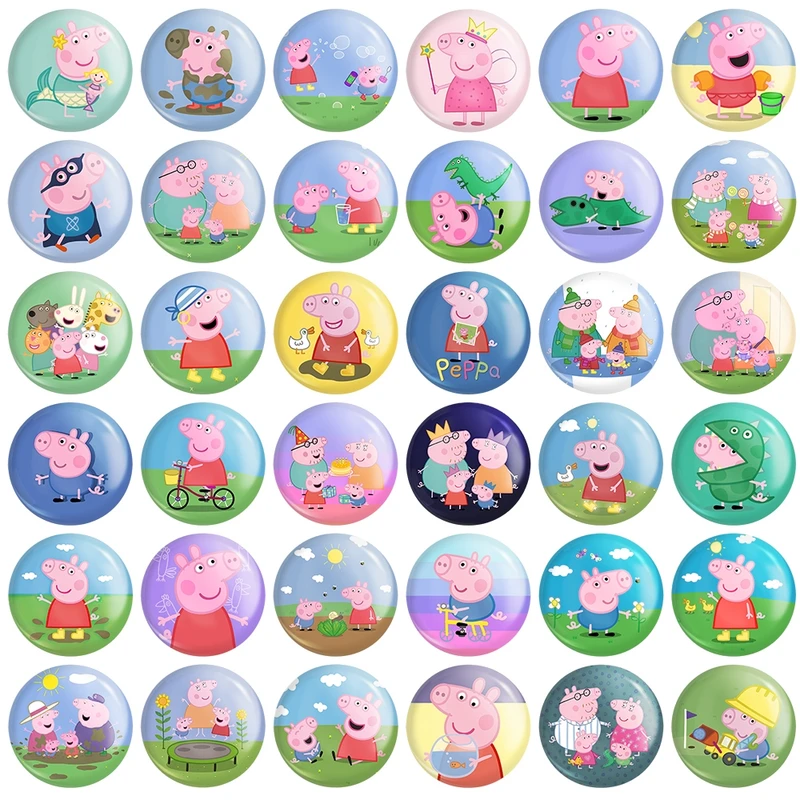 پیکسل خندالو طرح پپا پیگ (Peppa Pig) کد 198 مدل بزرگ مجموعه 36 عددی