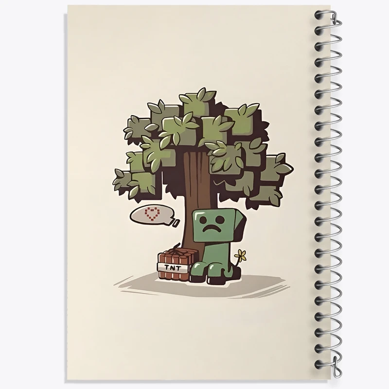 دفتر طراحی 50 برگ خندالو طرح ماینکرافت (Minecraft) کد F3491