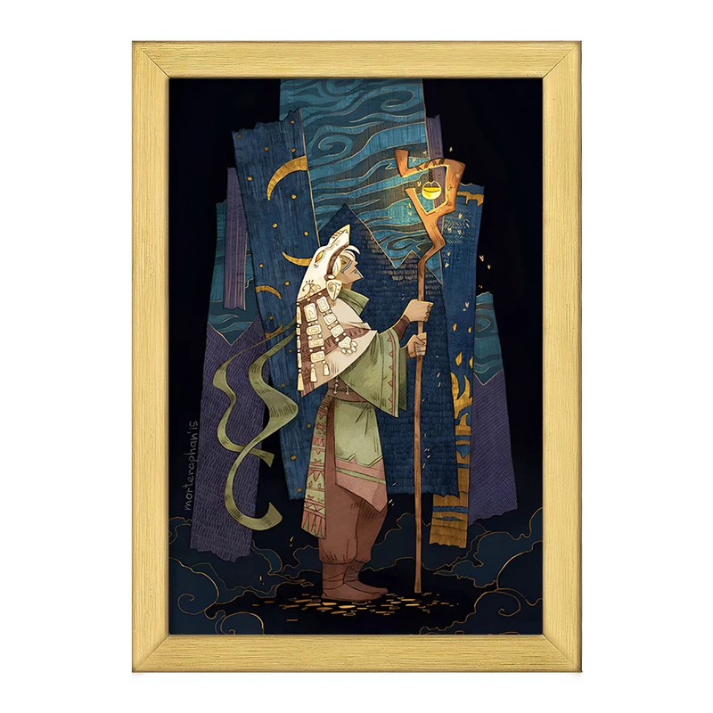 تابلو خندالو طرح مرد مصری کد F10858