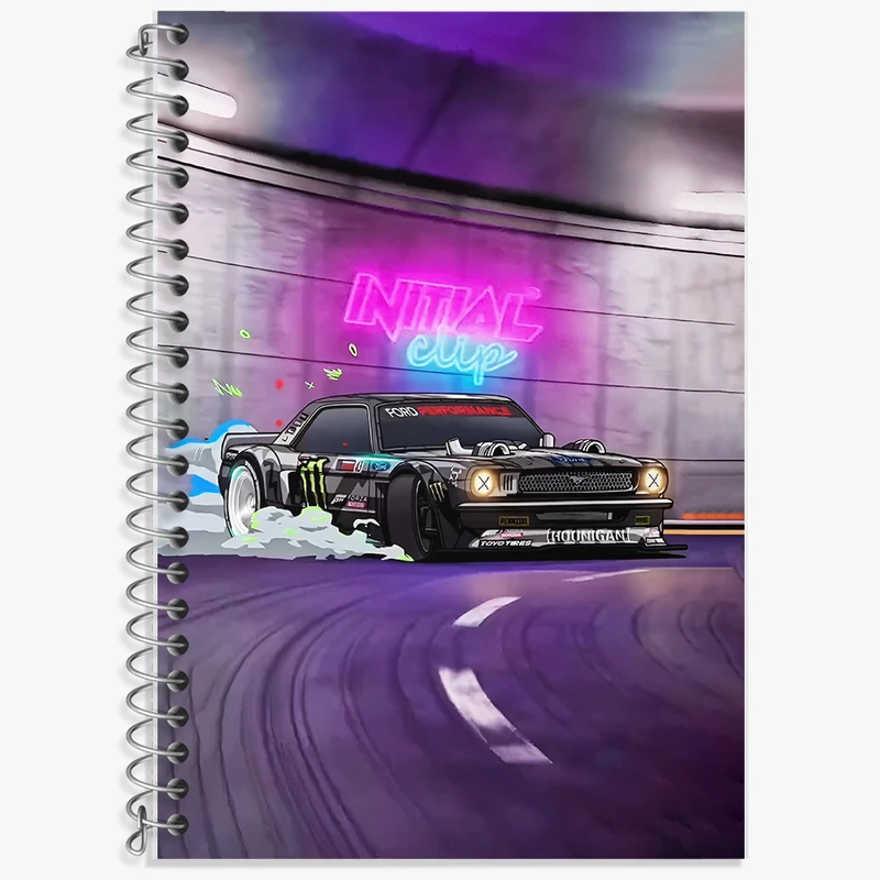 دفتر زبان دوخط 50 برگ خندالو طرح فورد (Ford) کد F13517