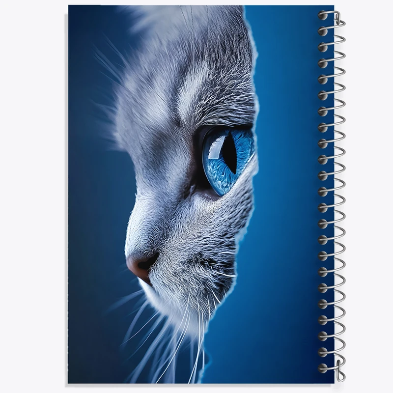 دفتر نقاشی 50 برگ خندالو طرح گربه چشم آبی کد F10725