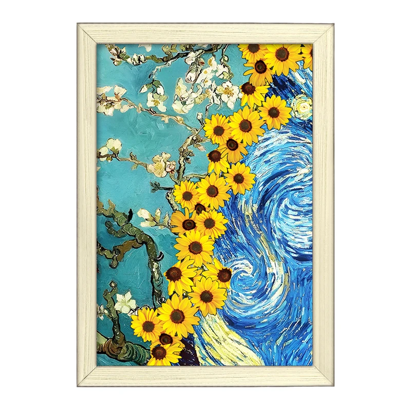 تابلو خندالو طرح نقاشی های ونسان ونگوگ کد F5105