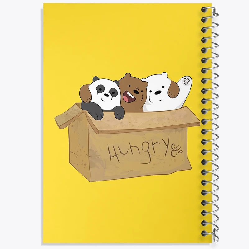 دفتر طراحی 50 برگ خندالو طرح سه خرس کله پوک  کد 10603