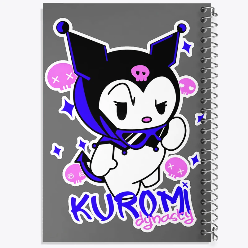 دفتر نقاشی 50 برگ خندالو طرح کرومی (Kuromi) کد N8243