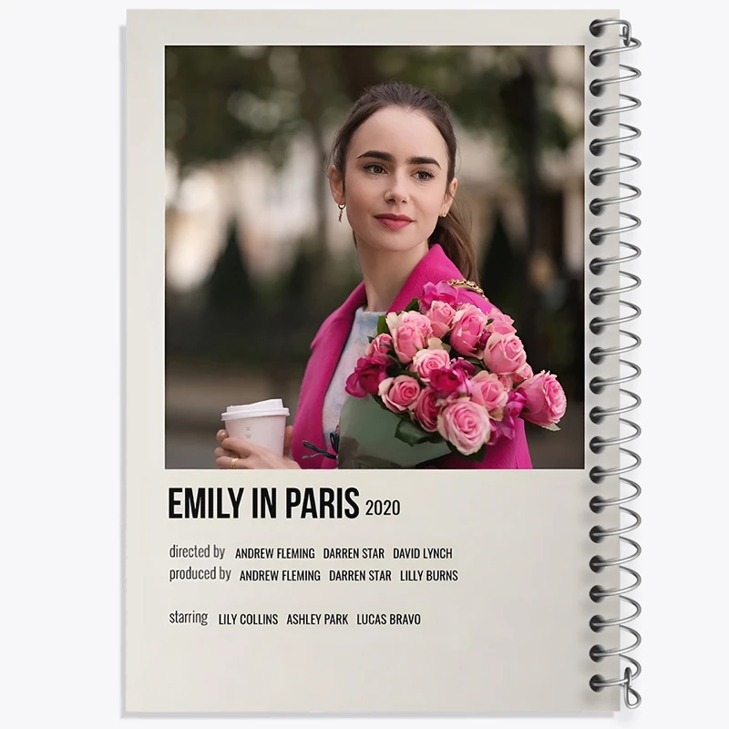 دفتر طراحی 50 برگ خندالو طرح امیلی در پاریس (Emily in Paris) کد F13072