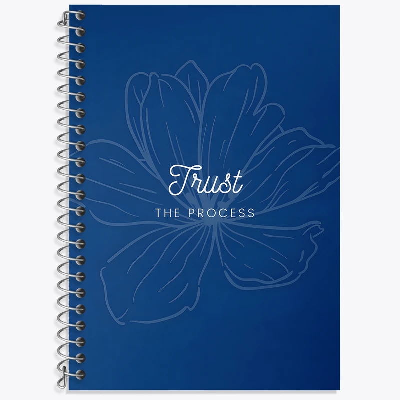 دفتر زبان 50 برگ خندالو مدل سه خط طرح Trust The Process کد N6900