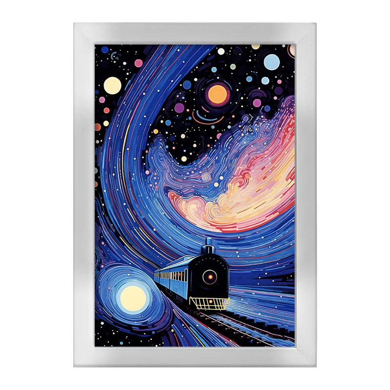تابلو خندالو طرح قطار کهکشانی کد F4573
