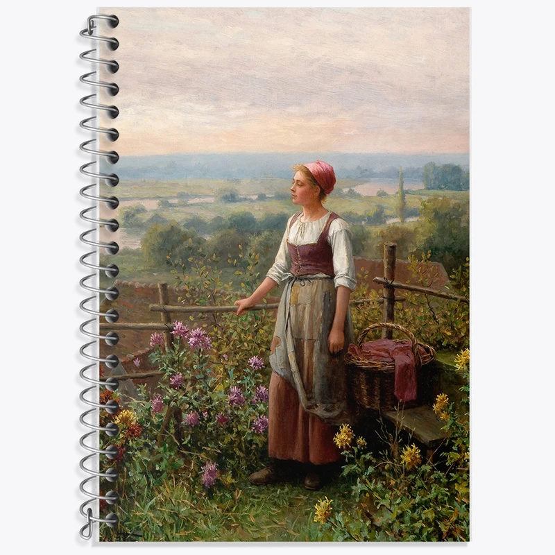 دفتر نت موسیقی 50 برگ خندالو طرح نقاشی عصر درChantemesl اثر دانیل ریدوی نایت کد F12456