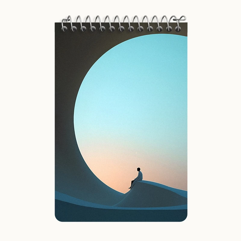 دفتر یادداشت 50 برگ خندالو طرح مفهومی کد F4063