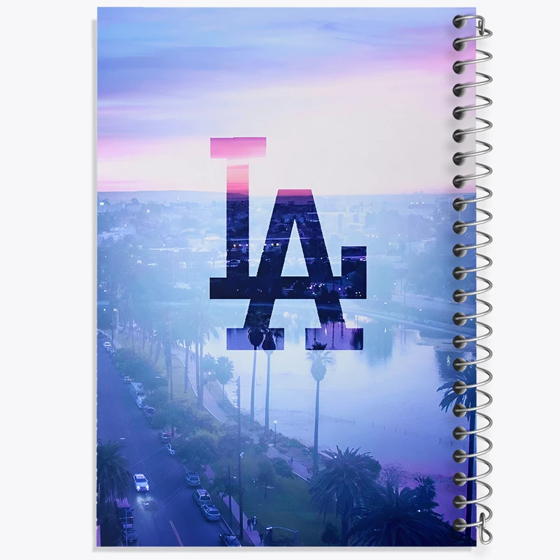 دفتر مشق 50 برگ خندالو طرح لس آنجلس (Los Angeles) کد F4835