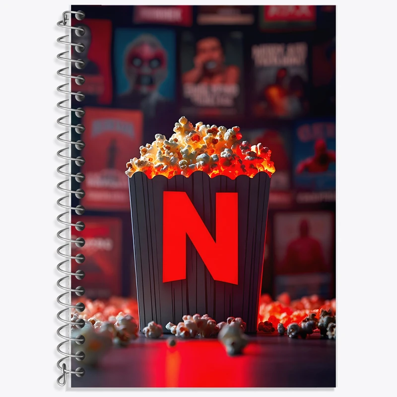 دفتر زبان دوخط 50 برگ خندالو طرح نِتفلیکس (Netflix) کد F12908