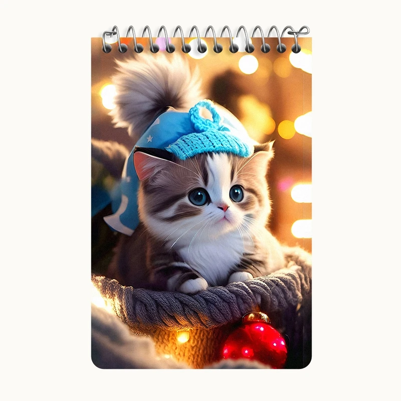 دفتر یادداشت 50 برگ خندالو طرح گربه بامزه کد F5540