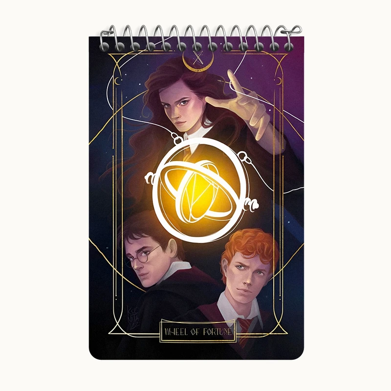 دفتر یادداشت 50 برگ خندالو طرح هری پاتر (Harry Potter) کد F10005